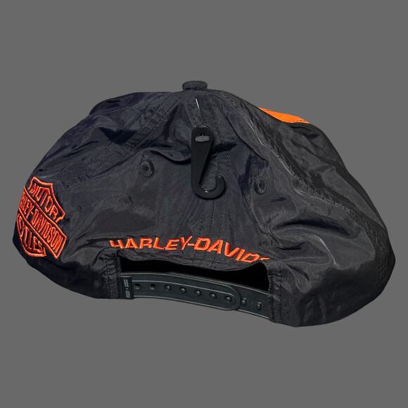 Harley-Davidson Screamin’ Eagle Snapback Hat Black Orange 97605-24VM - Picture 3 of 7